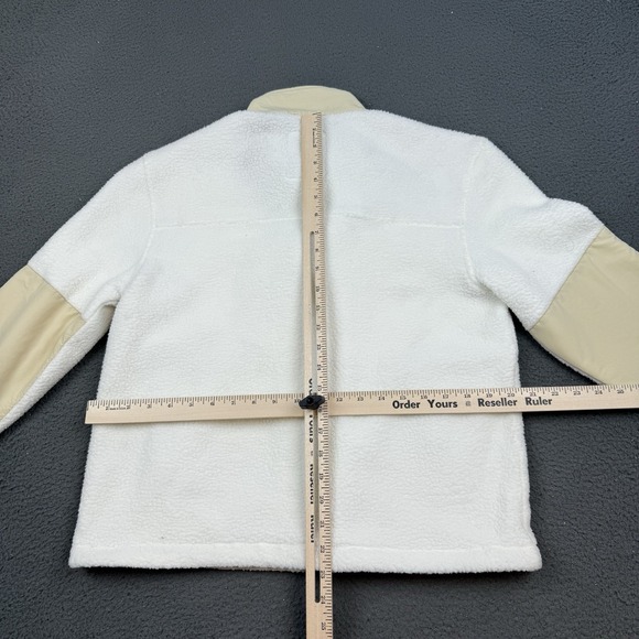 Topo Designs Summit Rise Jacket Womens Medium White Full Zip Fleece Sherpa - Picture 8 of 9